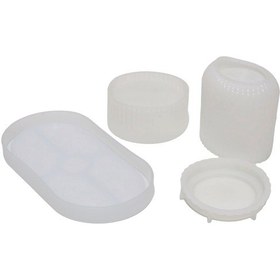 Resim 3d Silikon Mum Kalıbı 4 Parça 