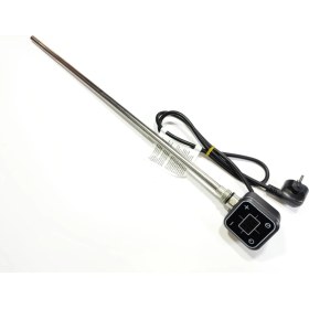 Resim Sern 600W Antresit Renk Kare Dijital HP013 Model Havlupan Isıtıcı Rezistans 230 V / L:550 mm 