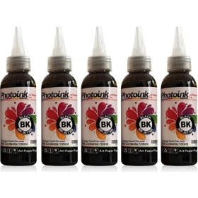 Resim Storemax Photoink Epson Uyumlu Kuşe Mürekkebi, 500 Ml. Siyah Kuşe Matbaa Mürekkebi 