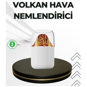 Resim Usb Şarjlı Volkanik Tasarımlı Buhar Makinesi 