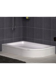 Resim Shower 80X160 Oval Asimetrik Duş Teknesi 