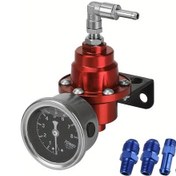 Resim Hightower Evrensel Araç Yakıt Supercharger Kırmızı Renk Logo 7 Renk Göstergeli Ayarlanabilir Yakıt Basınç Regülatörü 
