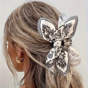 Resim Kadınlar için Boho Stil Saç Aksesuarları Güçlü Tutuşlu Saç Tokası Vintage Yaylı Saç Tokası Kaymaz Saç Tokası 