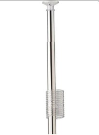 Resim Banyo Duş Perdesi 7766 180x200 Perde Borusu Askı Aparatı 120x200 Hediyeli 