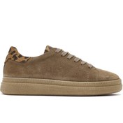Resim Derimod Kadın Taba Bağcıklı Süet Deri Sneaker 25SFD510710 