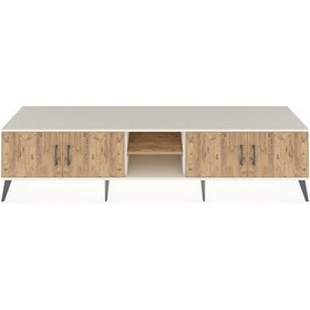 Resim Hyperion Tv Ünitesi 3 Raflı 4 Kapaklı 220x44x51 Aytaşı-çam Atlas Çam/atlas Çam - Aytası 