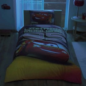 Resim MCM Group Taç Lisanslı Disney Cars Lightning Tek Kişilik Nevresim Takımı 