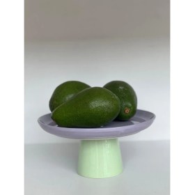 Resim Megg Rengarenk Soft Mor Mint Yeşili Ayaklı Meyvelik Sunum Kasesi Kek Standı 