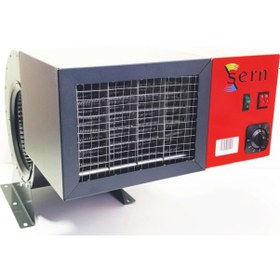 Resim Sern Fı 25 Elektrikli Fanlı Isıtıcı 25kw 380v 2 Kademeli Termostatlı 