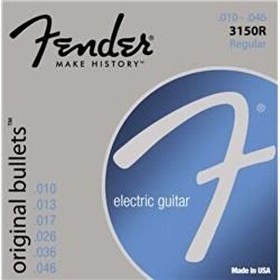 Resim Fender Original Bullet 3150R Pure Nickel .010-.046 Elektro Gitar Teli 