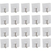 Resim Trendooze Yapışkanlı Trend Şeffaf Metal Kendinden Kancalı Askı Adet 3b 20 İo 