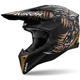 Resim Airoh Wraap Cyborg Matt Kask Mat Siyah 