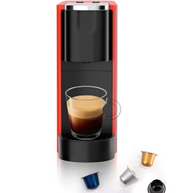 Resim Omnex Ox-Pro Espresso Makinesi Ve Kapsül Kahve Makinesi Kırmızı 