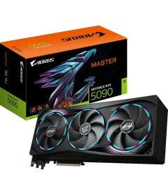 Resim Gigabyte Krk Gıgabyte GV-N5090AORUS M-32GD, RTX5090, Aorus Master, 32GB, Gddr7, 512BIT, 3 Fanlı, 1xhdmı, 3xd 