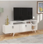 Resim Tv Sehpası Yaprak Beyaz 150 Cm 