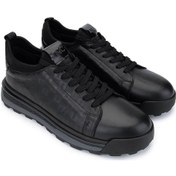 Resim Tamer Tanca Erkek Hakiki Deri Siyah Sneakers & Spor Ayakkabı 1118 096 Erk Ayk Y25 Sıyah Bsk Siyah 
