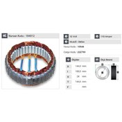 Resim 12v Alternatör Statör Delco Tipi 110 A-160 A N11.412 