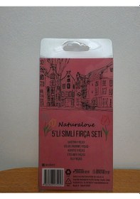 Resim Natura Love 5 Li Simli Fırça Seti Naturalove 