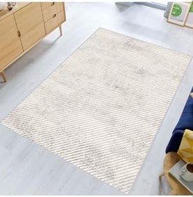 Resim Rovigo Dijital Baskı Yıkanabilir Kaymaz Taban Salon Halısı Rvg0350, Bej, 180 x 300 