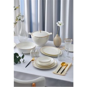 Resim Aryıldız Luminous 60 Parça Porselen Yemek Takımı Ar259771 Renkli 