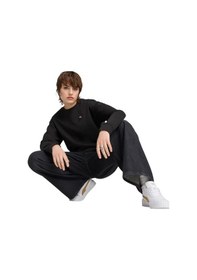 Resim Puma Ess Elevated Comfort Crew Siyah Kadın Sweatshirt 68501701 Siyah 