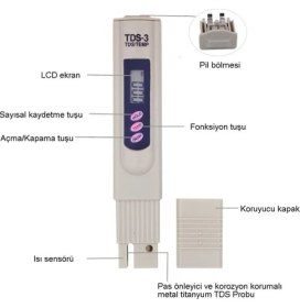 Resim Hubstein Tds Metre Su Arıtma Analiz Ölçüm Cihazı 