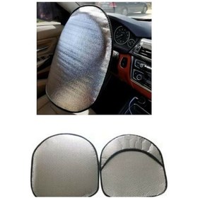 Resim Araç Araba Direksiyon Güneşlik Koruma Araç Direksiyon Güneşliği 