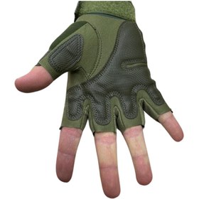 Resim FeyzaDesign Çıkık Parmaksız Tactical Outdoor Eldiven, Dağcılık ve Spor için ideal 