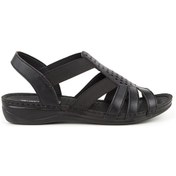 Resim Muya Amanda Anatomik Taban Kadın Sandalet Siyah 