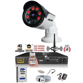 Resim IDS DS-2015HD-SET1-ARRAY 1 Kameralı 1080P Full HD 5 MP Sony Lensli Kamera Seti - 2015 