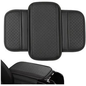 Resim Cloud011 Hafızalı Köpük Pu Deri Kolçak Minderi, Çift Cep Telefon Kartlık, Pure Black 