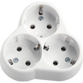 Resim Nzb Golyat 3'lü Grup Priz Fiş Priz Topraklı Çoklu Çoğaltıcı Kablosuz Üçgen 