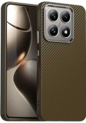 Resim Xiaomi 14t Pro Karbon Fiber Serisi Imd Telefon Kılıfı İçin Kahverengi 