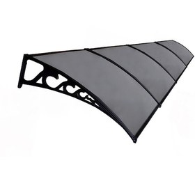 Resim Pratik Sundurma Kapı Pencere Üstü 100x600 Cm Antrasit Gri 