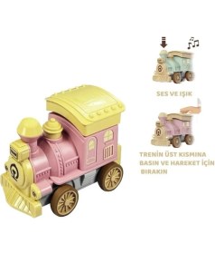 Resim Aesco Oyuncak Tren Işıklı Sesli Bas Gitsin 14CM - Pembe - 8068A 