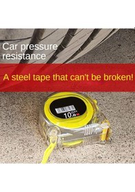 Resim Beyaz-şeffaf Yüksek Hassasiyetli Çelik Bant Kalınlaşma Ev Ağaç İşleme Çelik Cetvel Ölçme Çelik Bant Ölçme Aletleri 3 5 7.5 10 M 