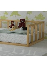 Resim Köşk_Mobilya Montessori Yatak Yerden Yatak Tüm Ölçülerde Karyola Çatısız Model 