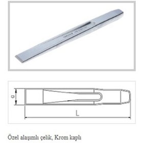 Resim İzeltaş Düz Oluklu Keski 300 MM 