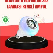 Resim Mey İthalat Bfs Akıllı LED Ampul – E27 Uyumlu ve Müzik Çalarlı Tasarım 