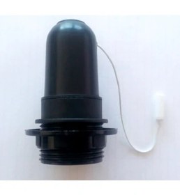 Resim Marketcik Siyah Ip Anahtarlı E27 Duy Dekoratif Şişe ve Masa Lambası Duyu 