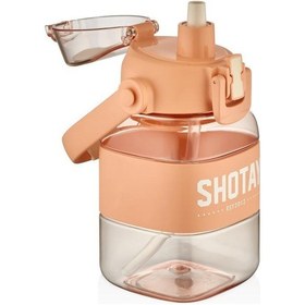 Resim Shotay Ribbon Grib Su Matarası Tritan Somon 1000ml Somon 