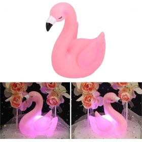 Resim Vanch LED Işıklı Flamingo Masa Lambası 