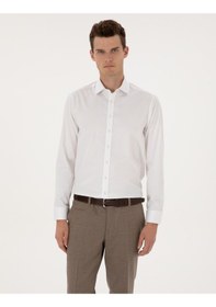 Resim Pierre Cardin Erkek Beyaz Gömlek Basic 50313178-vr013 Beyaz 