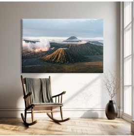 Resim Volkanik Dağ Manzarası Kanvas Tablo 