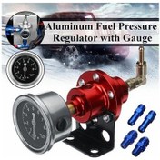 Resim Honmex Araba Modifikasyonu İçin Evrensel Ayarlanabilir Yakıt Basıncı Regülatörü - Göstergeli Tesisat Seti Kırmızı 