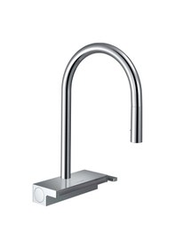 Resim Hansgrohe Aquno Select M81 Spiralli Eviye Bataryası Sbox Krom Krom 