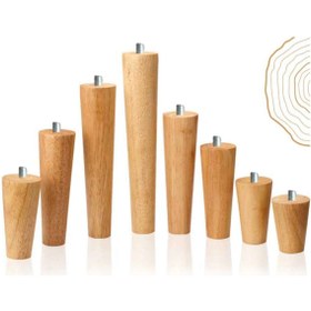 Resim FTHome Ahşap Konik Ayak 14 Cm - Baza Ayağı, Koltuk Ayağı, Mobilya Ayağı, Tv Ünitesi,dolap Ayağı,yükseltici 