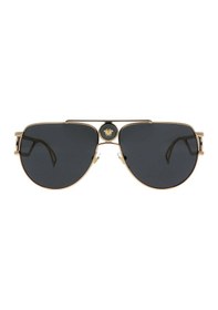 Resim Versace Aviator Ve2225 1002/87 Altın Gri Lens 60 MM IN160632384 Erkek Güneş Gözlüğü 