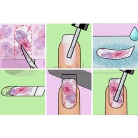 Resim Altın Desenli Folyo Tırnak Dövme Tırnak StickerNail Art F01 