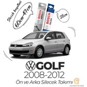 Resim Volkswagen Golf Ön ve Arka Silecek Seti 2008-2012 Bosch Aeroeco 